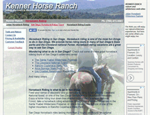 Tablet Screenshot of horsebackridinginsandiego.com